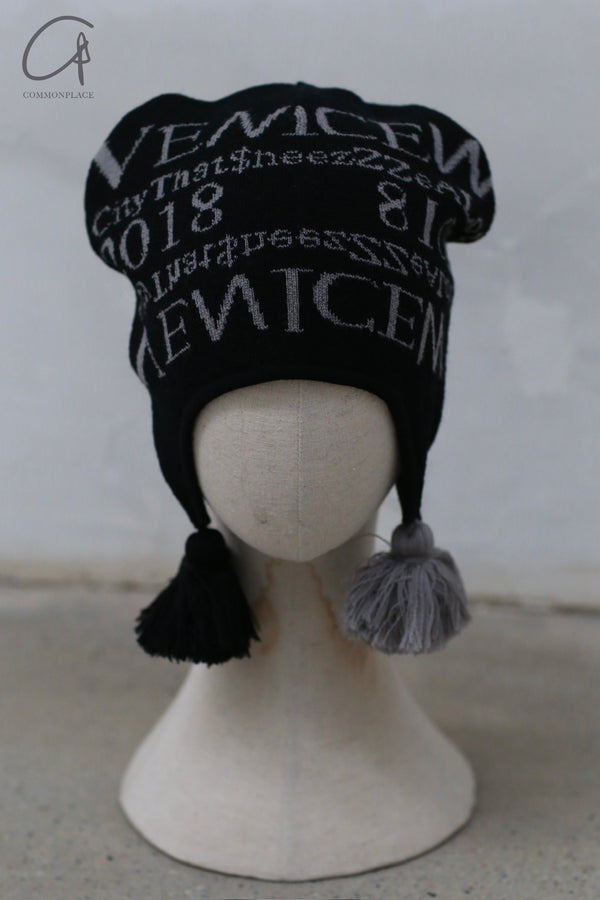 VeniceW 24 Autumn and Winter Beanie VCW-H1k-HEI-F Black H1k